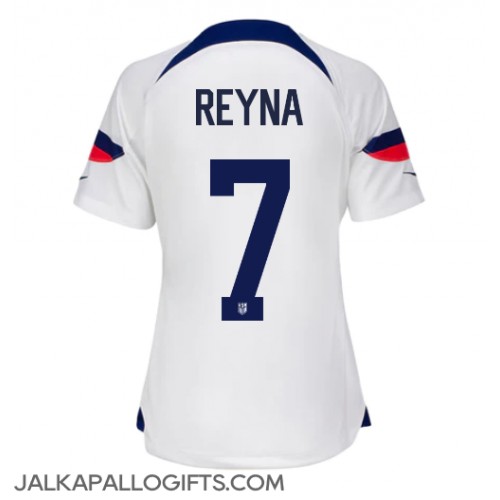 Yhdysvallat Giovanni Reyna #7 Kotipaita Naiset MM-kisat 2022 Lyhythihainen